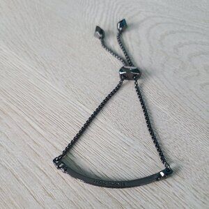 Kendra Scott Ott Adjustable Chain Bracelet in Gunmetal